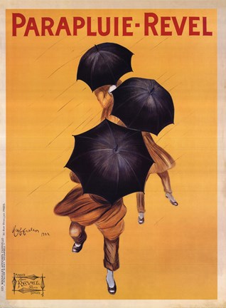 Framed Parapluie Revel Print