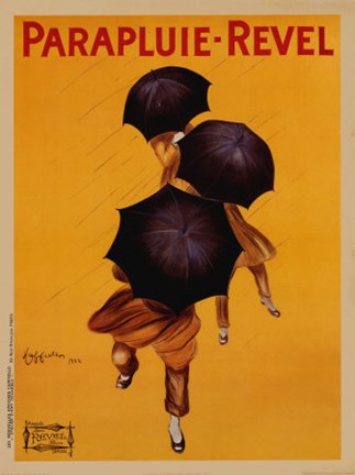 Framed Parapluie Revel Print
