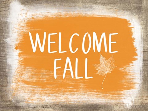 Framed Welcome Fall Print