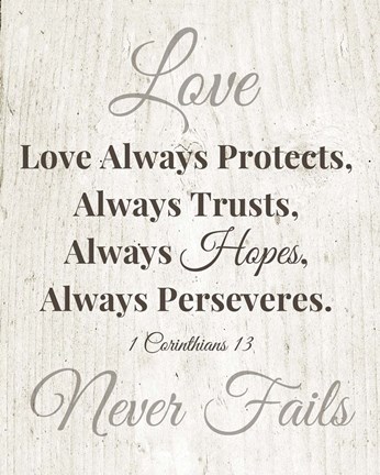 Framed Never Fails Print