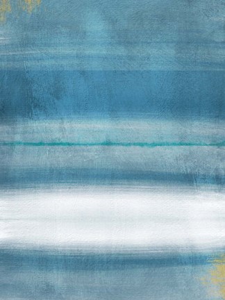 Framed Blue Abstract Print