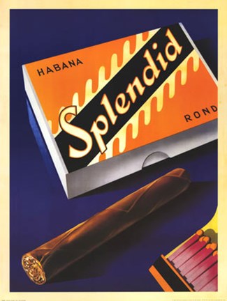 Framed Splendid Habana 1930 Print