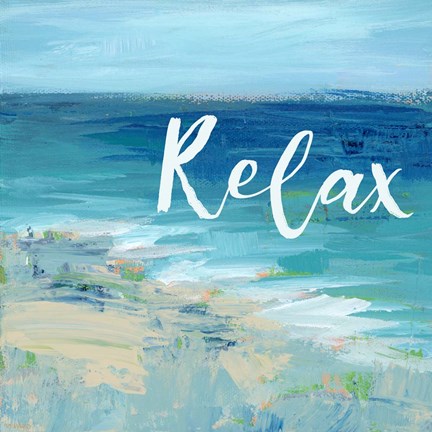 Framed Relax By the Sea Print