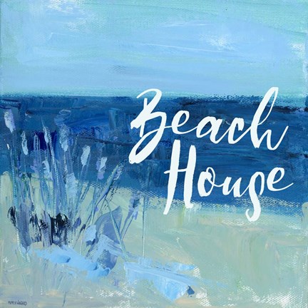 Framed Beach House Print