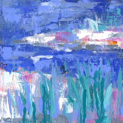 Framed Blue Series Quiet Print