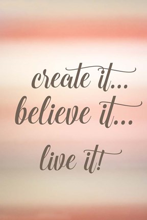 Framed Create It Print