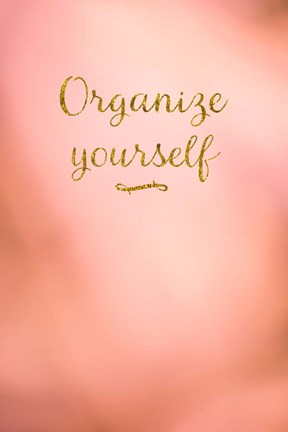 Framed Organize Yourself Print