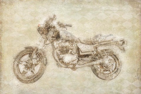 Framed Motorcycle Print