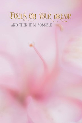 Framed Focus on Your Dream Print