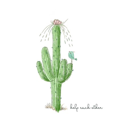 Framed Help Each Other Print