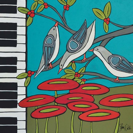 Framed Song Birds Print