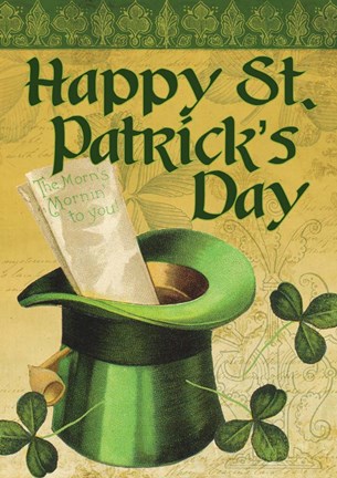 Framed Happy St. Patrick&#39;s Day Print