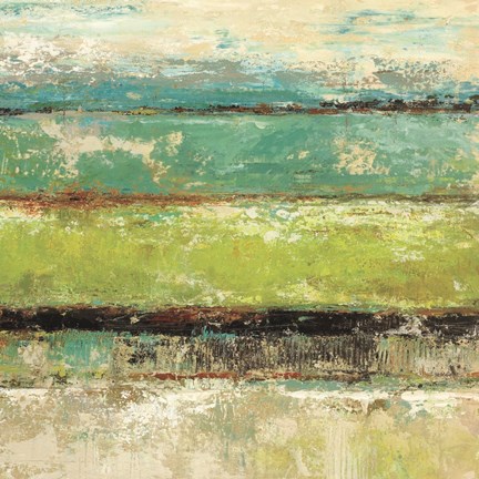 Framed Living Green II Print