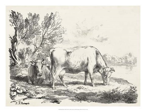 Framed Rural Charms III Print