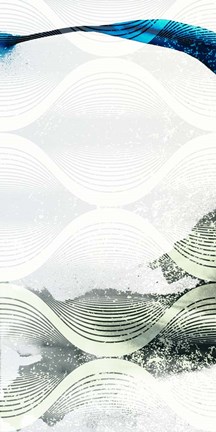 Framed Minimal Wave I Print