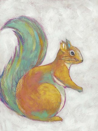 Framed Woodland Friends I Print