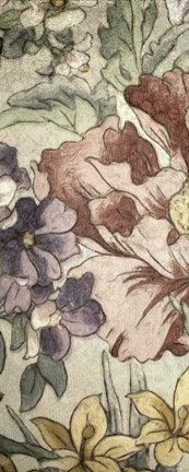 Framed Earthtone Floral Panel II Print