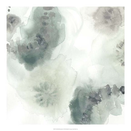 Framed Lily Pad Watercolor I Print