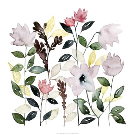 Framed Garland Tide I Print