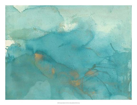 Framed Turquoise Moment II Print