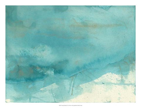 Framed Turquoise Moment IV Print
