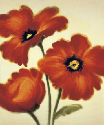 Framed Orange Poppies Print