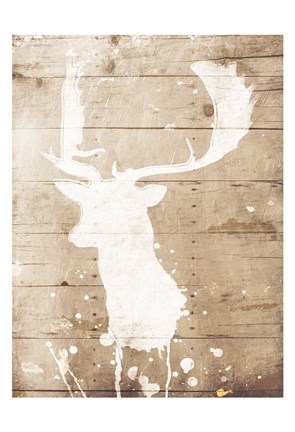 Framed Deer Drip Print