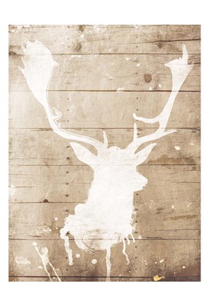 Framed Deer Drip Mate Print