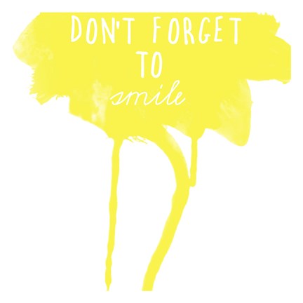 Framed Yellow Smile Print