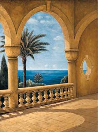 Framed Ocean View II Print