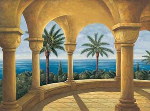 Framed Samuel Blanco - Ocean View I Size 47.25x35.5 Print