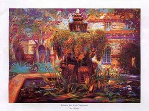 Framed Mission San Juan Capistrano Print