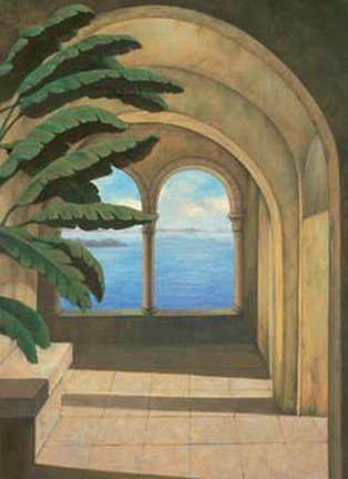 Framed Ocean Villa I Print