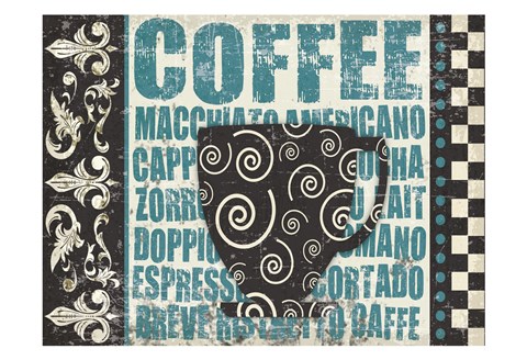 Framed Caffeinated Expressions 2 Print