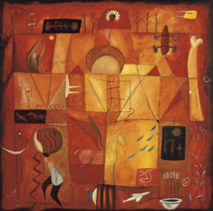 Framed Red Memory Print