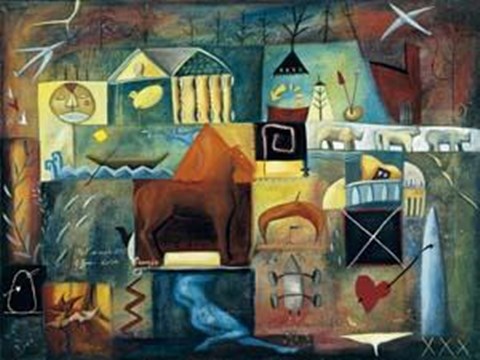 Framed Nell&#39;immobilit? Ogni Cosa Riemerge Print