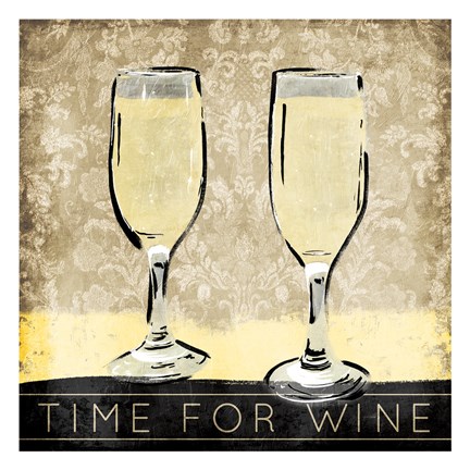 Framed Time For Wine Print