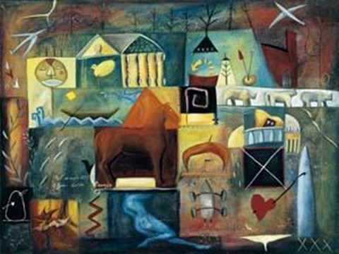 Framed Nell&#39;immobilit? Ogni Cosa Riemerge Print