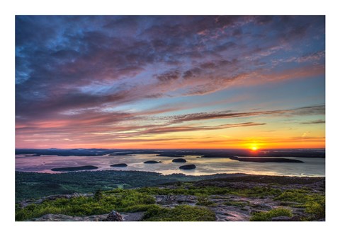 Framed Acadia Sunrise Print
