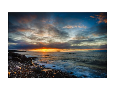 Framed Sunrise on Boulder Beach Print