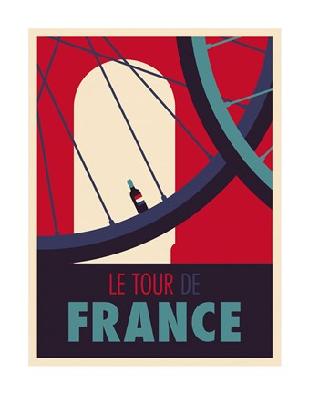 Framed Tour de France Print