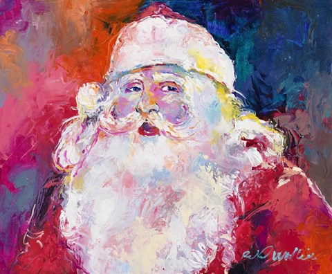 Framed Santa Print