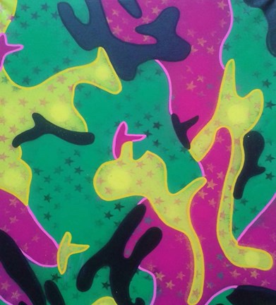 Framed Abstract Camo Print