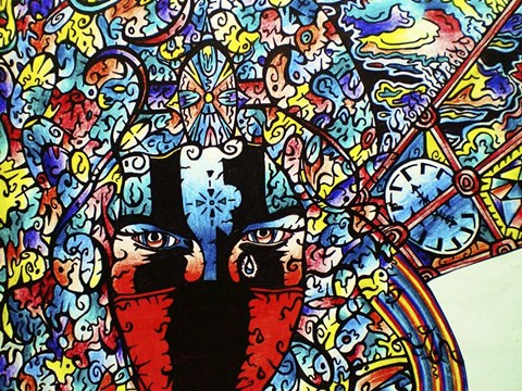 Framed Demon Sky Print