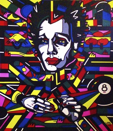 Framed Eightball The Painting Print