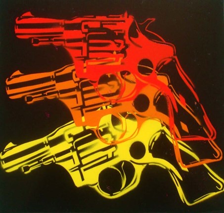 Framed Pop Gun 1 Print