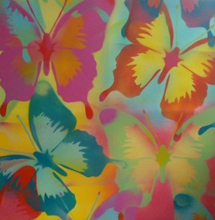 Framed Butterflies Print