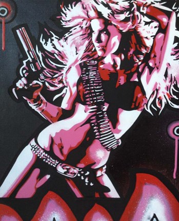 Framed Revolver Girl 1 Print