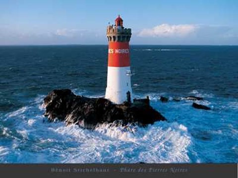 Framed Phare des Pierres Noires Print