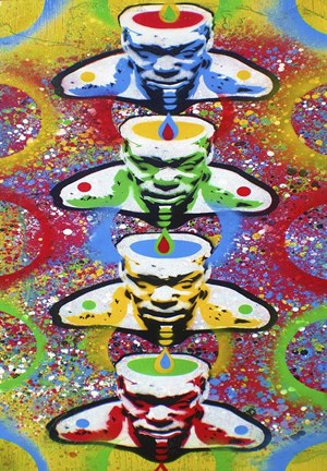 Framed Traffic Lights Print